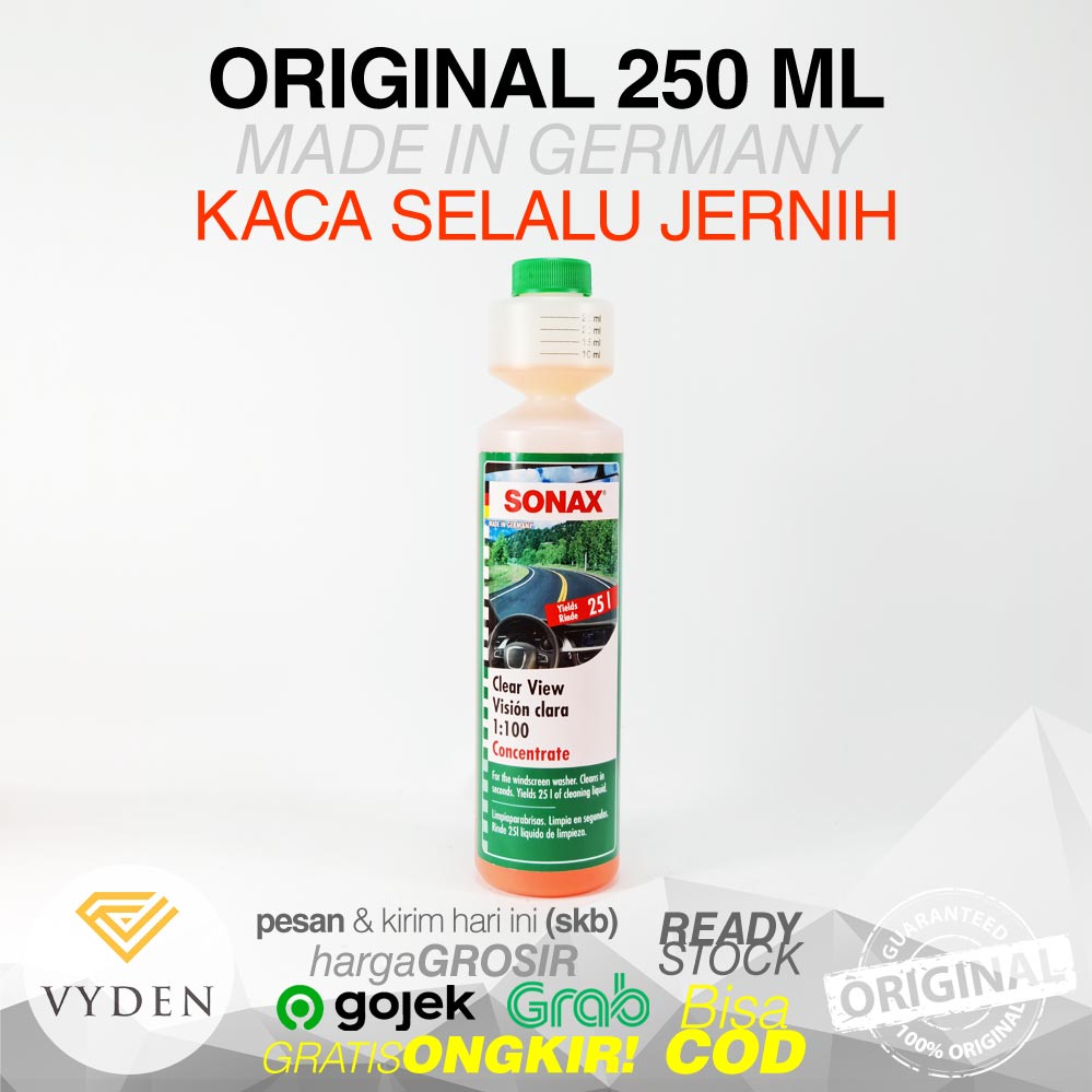 SONAX CLEAR VIEW Concentrate Konsentrat Air Wiper Kaca Mobil MURAH