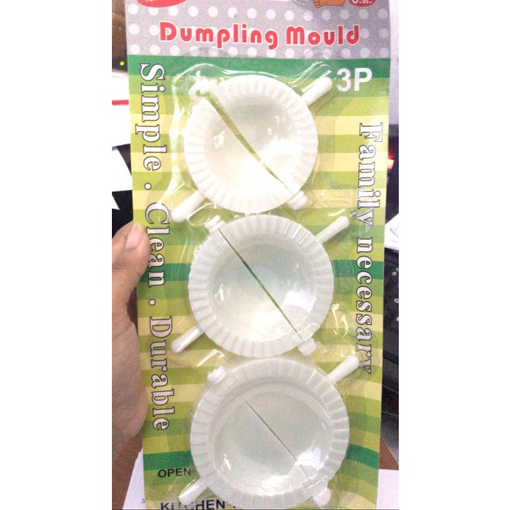 Serbagrosirmurah ISI 3 PCS Cetakan Pastel Dumpling Mold AlatBantu Membuat Gyosa Pangsit Maker