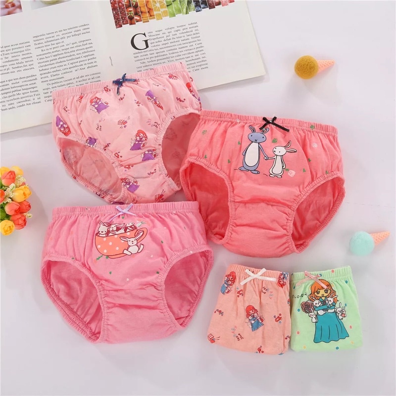 SET Celana Dalam Anak Perempuan bahan Katun Import Premium Celana Dalam Anak free Box Lucu dan Murah Celana Dalam Anak Cewe Bahan Katun