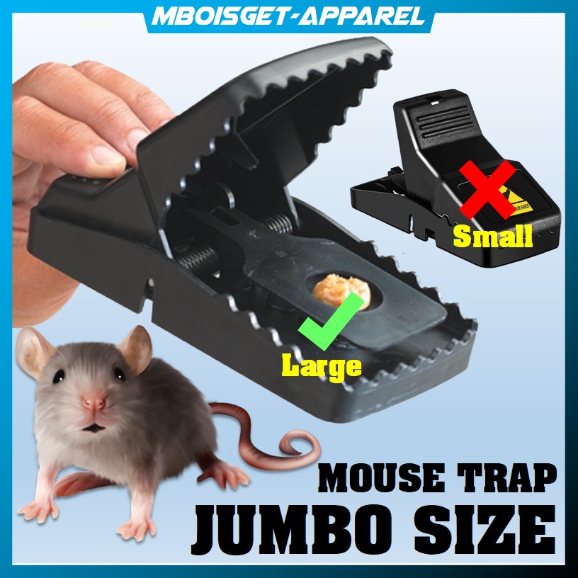 MBOISGET - VERSI JUMBO JEBAKAN TIKUS JEPRETAN PERANGKAP TIKUS MOUSE TRAP OTOMATIS MUDAH SIMPLE AMPUH