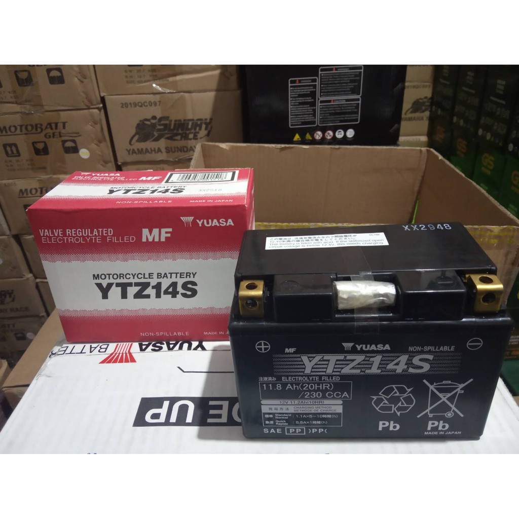 AKI MOGE YTZ14S / MBTZ14S 12 VOLT 11.8 AMPERE AKI KERING