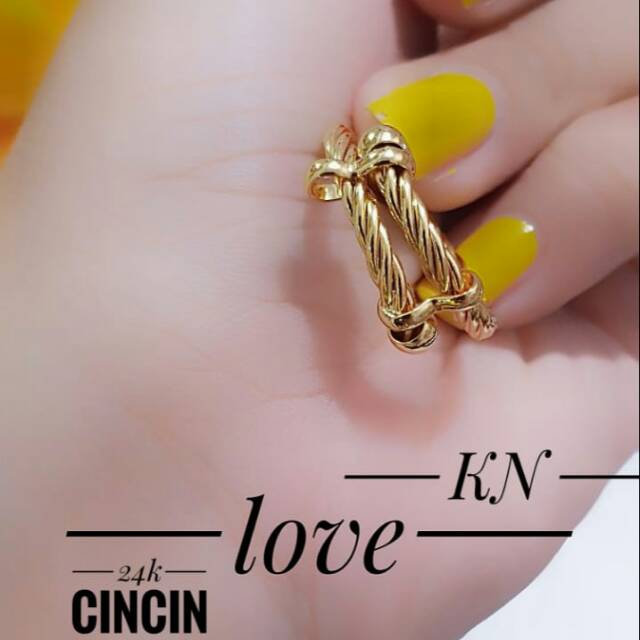 Cincin lapis emas 24k