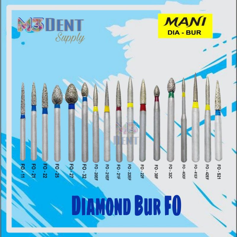 BUR FO / BUR FLAME OGIVAL MANI DAIMOND BUR TIPE FO