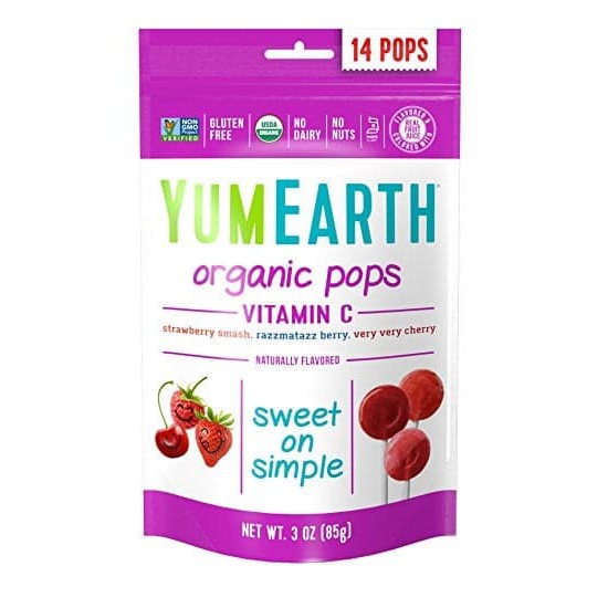 

Yumearth Organic - Vitamin C Pops/ Permen Lollypop/ Makanan Autis