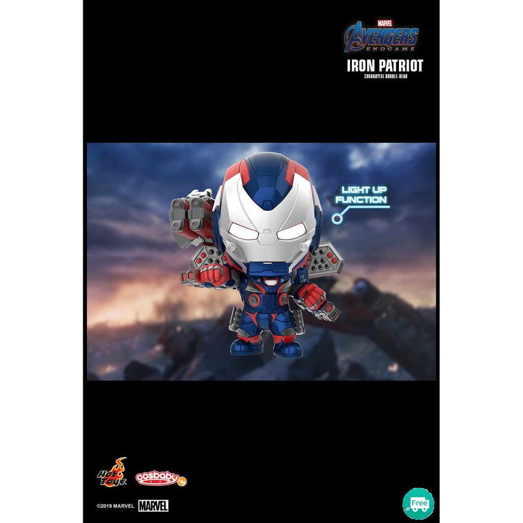 Hot Toys Cosbaby 656 Iron Patriot Avenger End Game Hot Toys Iron Patriot