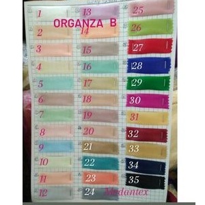 Organza dop/Bahan organza polos/Kain organza