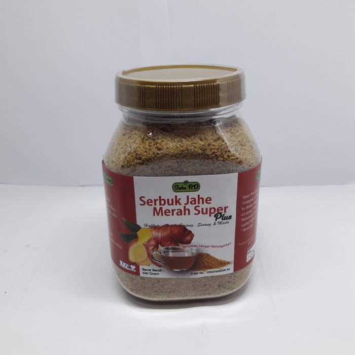 

TRADISIONALMINUMAN- JAHE MERAH SUPER RD TOPLES SERBUK 330 GRAM HERBAL -MINUMAN-TRADISIONAL.