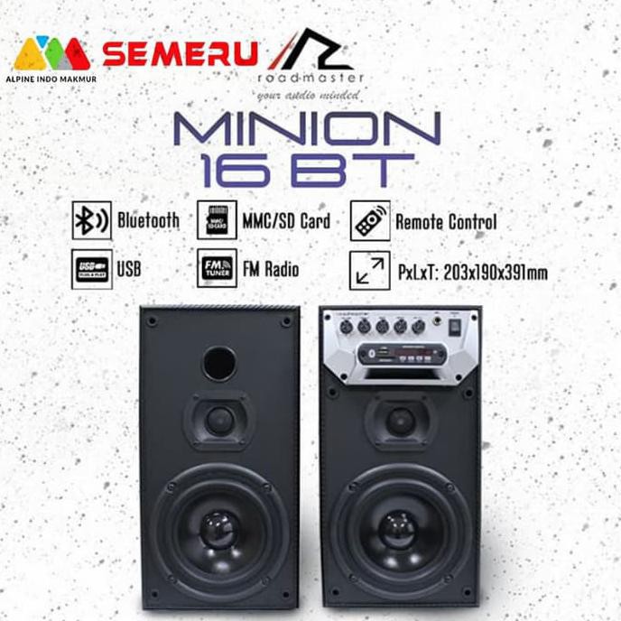 Best Seller] Roadmaster Speaker Aktif + Bluetooth Minion 16Bt