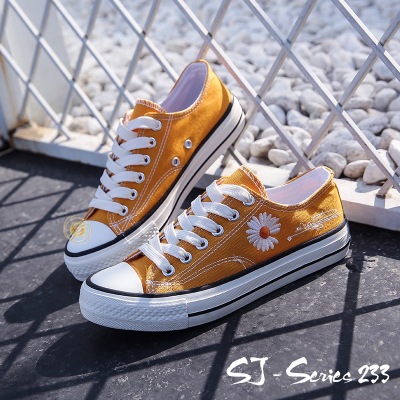 [MONA] Sepatu Sneakers Wanita Casual Daisy ala Korea Import Kualitas Super Premium - 233