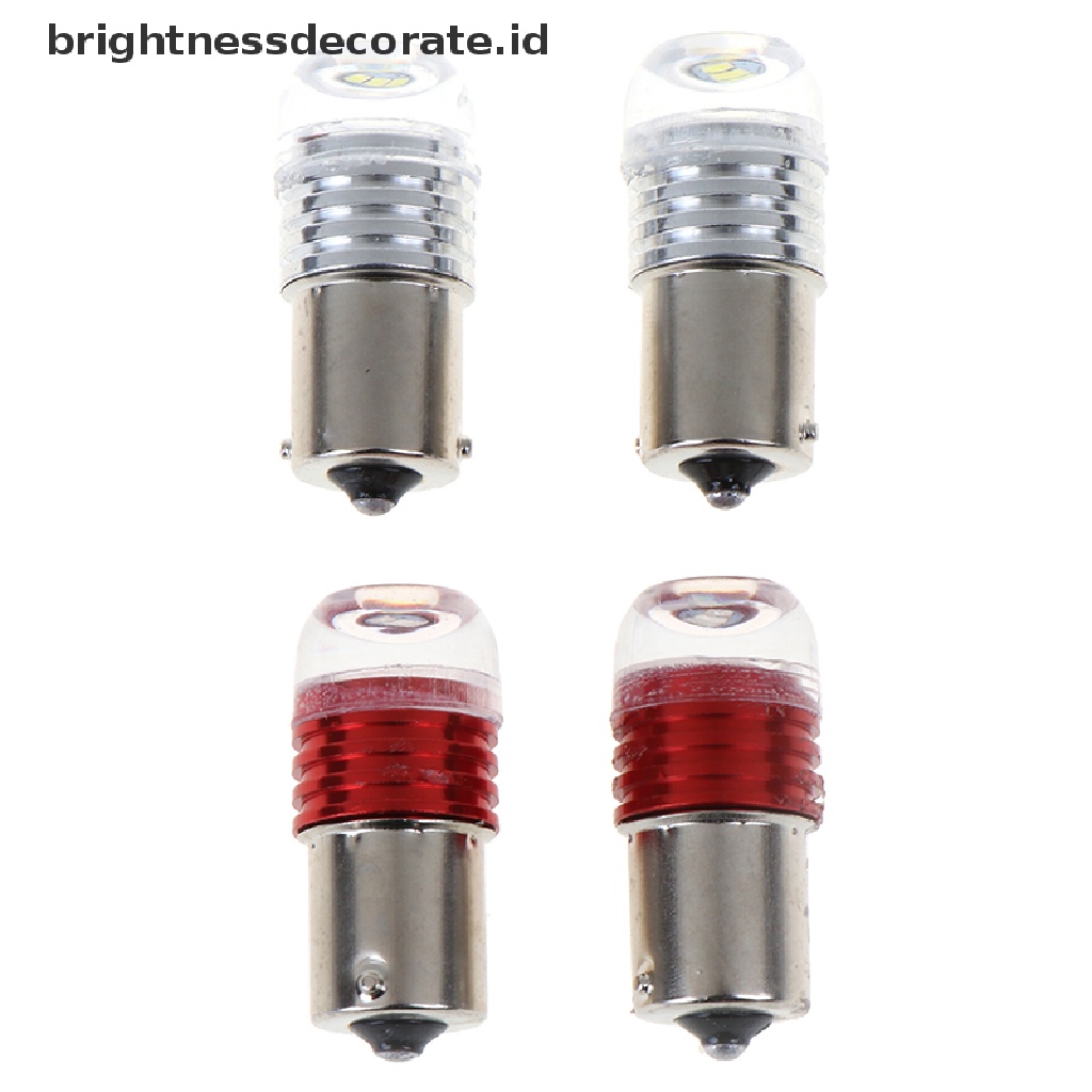 2pcs Lampu Led 3smd 1156 Warna Merah Putih Untuk Sein Mobil