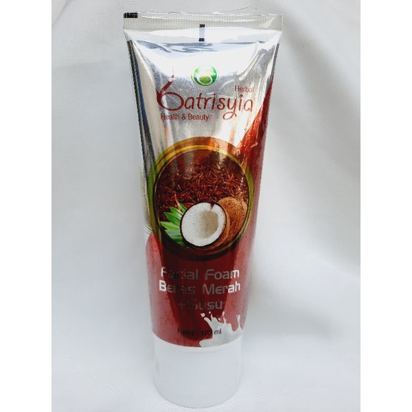 Facial foam beras merah batrisyia herbal/ facial foam herbal  untuk jerawat