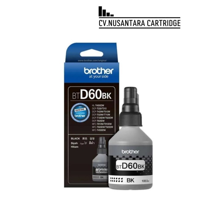 

Mantap Brother Tinta Bt-D60Bk Original Black Bagus
