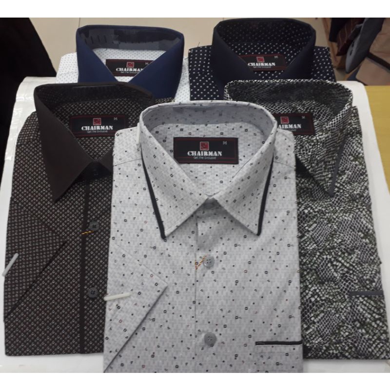kemeja lengan pendek Chairman
