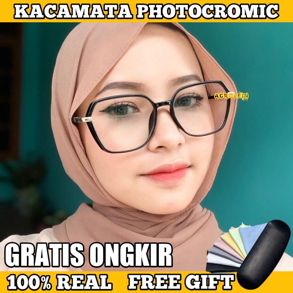 [TERMURAH] Kacamata Photocromic Korea / Anti Radiasi 2 In 1 Potokromik Photochromic Pria Wanita Fotocromic Potocromic