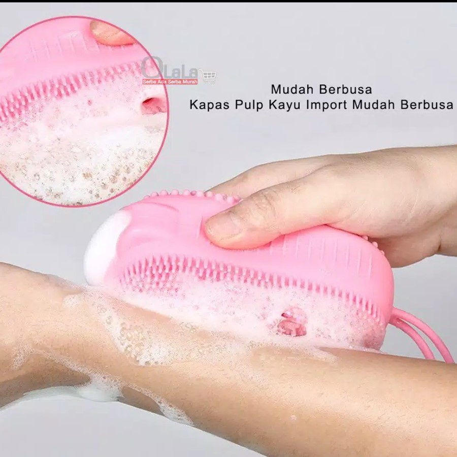 foam saving shower gel Sponge Badan Silikon Sikat  Spons