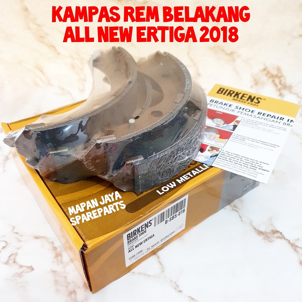 BRAKE SHOE BIRKENS - KAMPAS REM BELAKANG ALL NEW ERTIGA / XL7 (2018-2021)