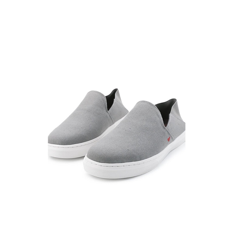 SEPATU SLIP ON OBERMAIN PRIA ORIGINAL CASUAL BRANDED ASLI ABU-ABU OM08