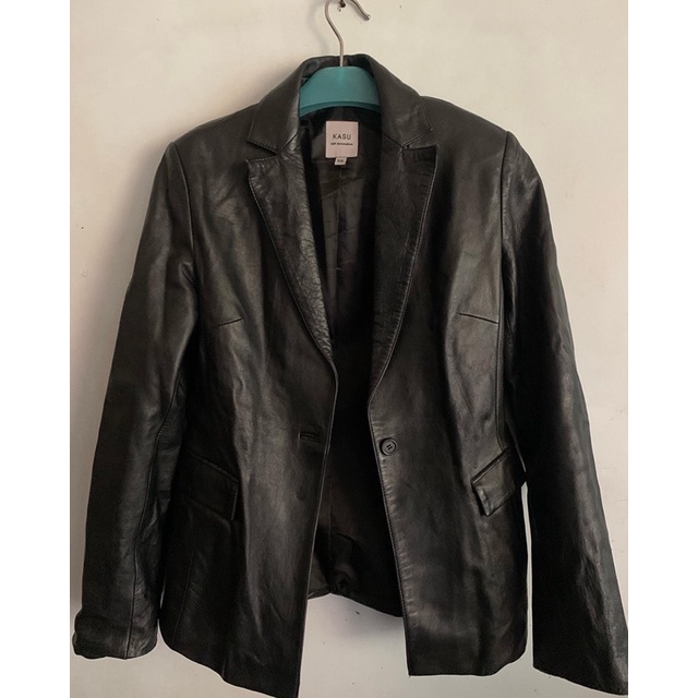 JAKET KULIT HITAM JAKET KULIT CEWEK JAKET WANITA BLAZER
