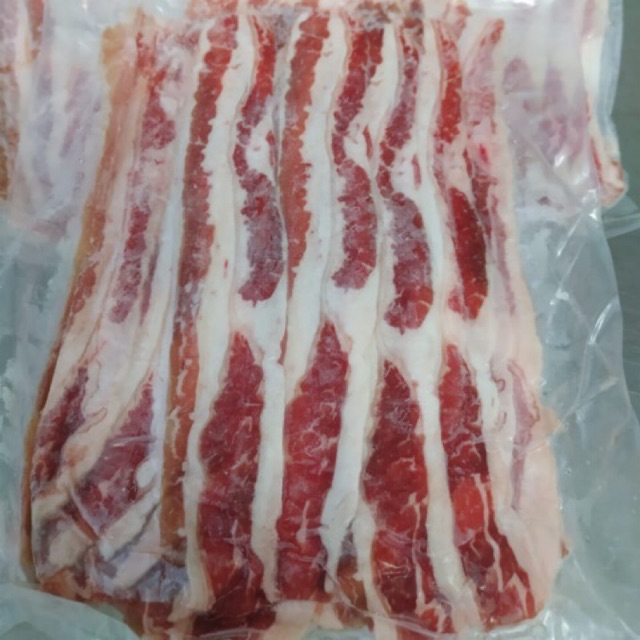 

US Beef Slice 500gr, - Daging Sapi Iris Yakiniku Shabu Yoshinoya Shaburi