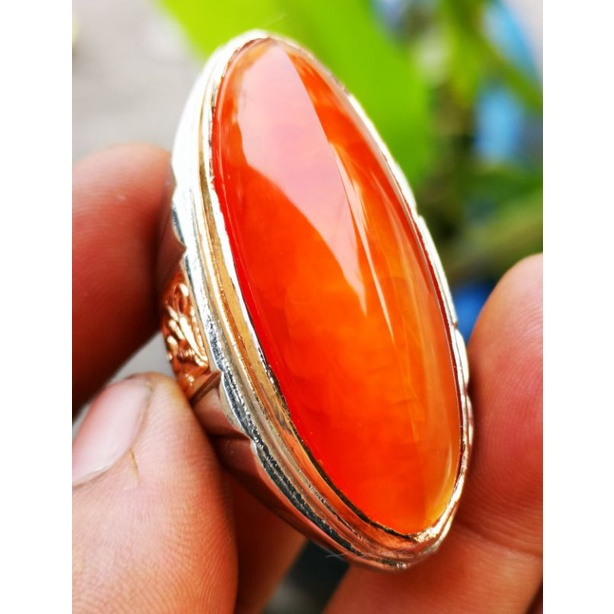 Batu akik natural pandan merah super jumbo