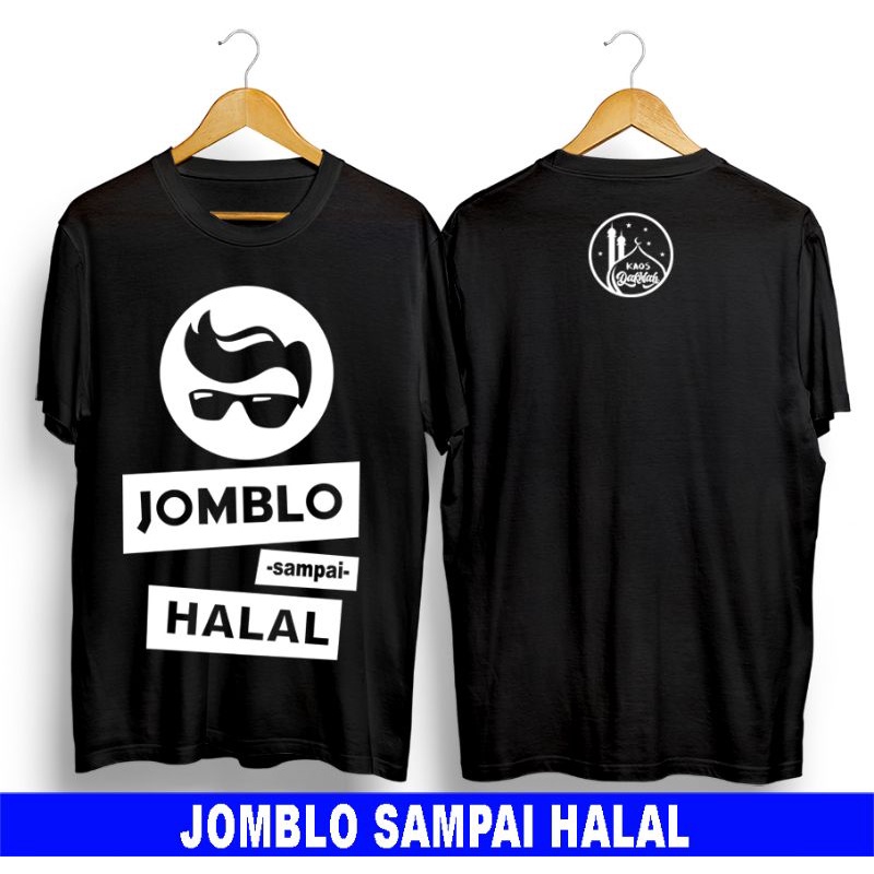 Kaos Dakwah Islami Ngaji yuk Tawheed Hijrah Muslim Distro Murah-Jomblo sampai Halal