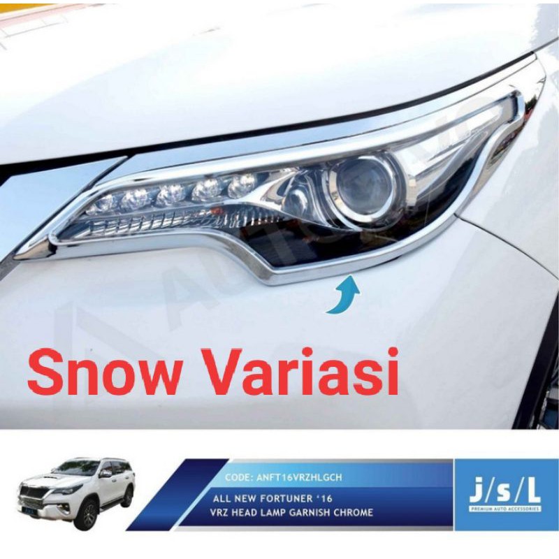 All New Fortuner VRZ paket garnis depan dan belakang chrome JSL