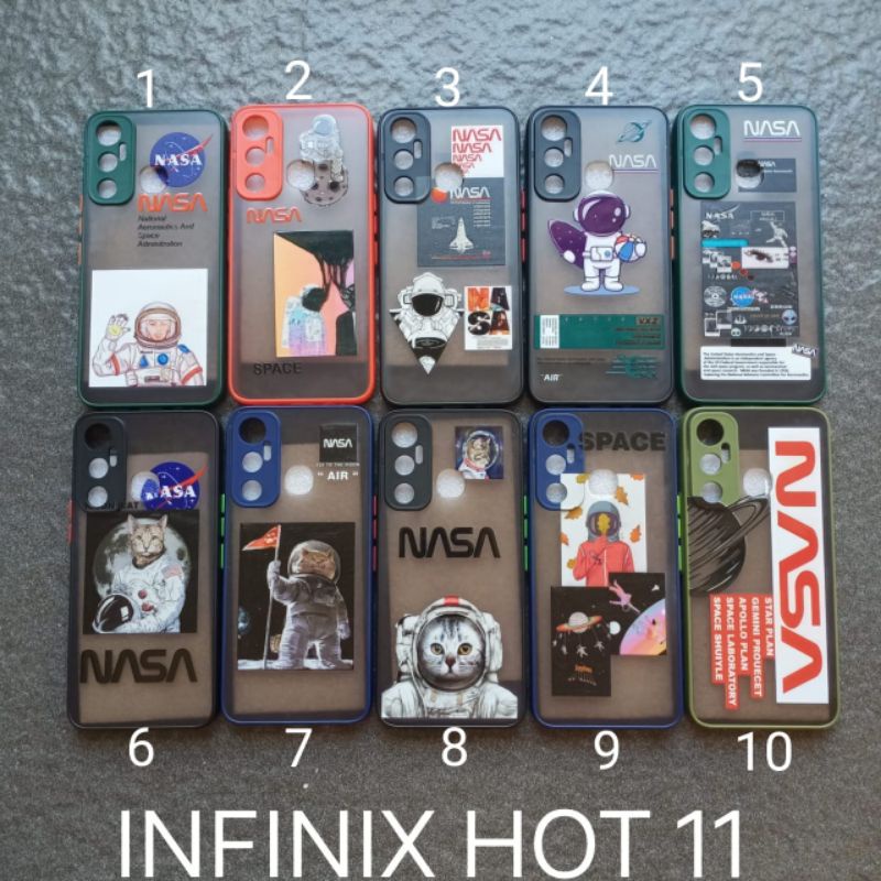 Case gambar infinix Hot 11 motif brand soft case softcase softshell silikon cover casing kesing housing