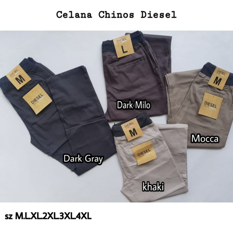 CELANA CHINOS DIESEL / CELANA KERJA LAKI LAKI  / CELANA PRIA / CELANA KAIN PRIA MURAH