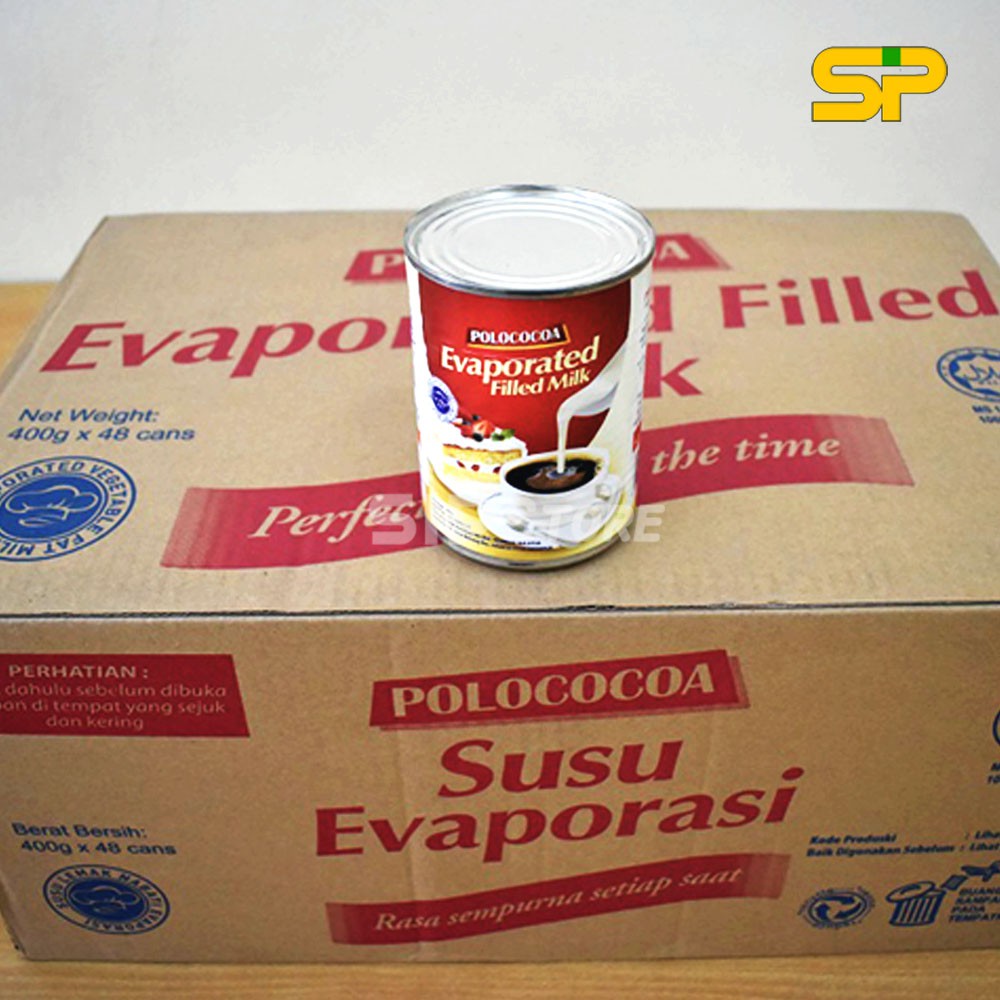 POLOCOCOA Susu Evaporasi / Evaporated Milk / susu evaporasi @48X400gr (1 Carton)