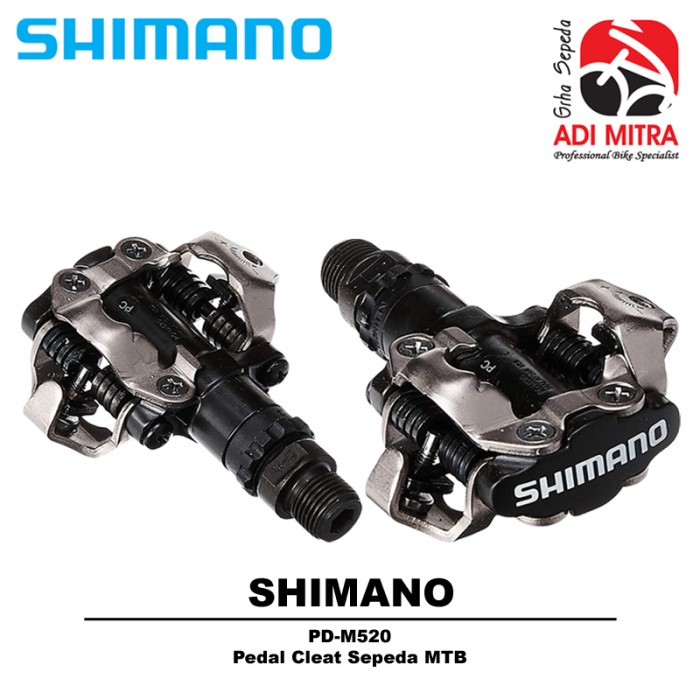 Shimano PD-M520 Pedal Cleat Sepeda MTB