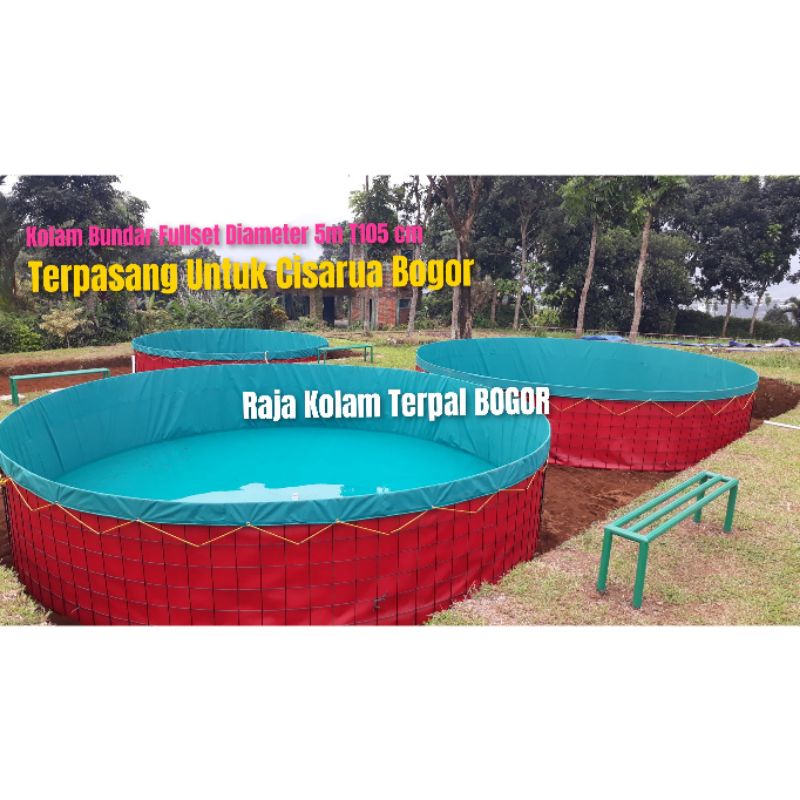 Kolam terpal bulat/kolam bundar Fullset/kolam terpal Fullset D5 T1,2 Orchid