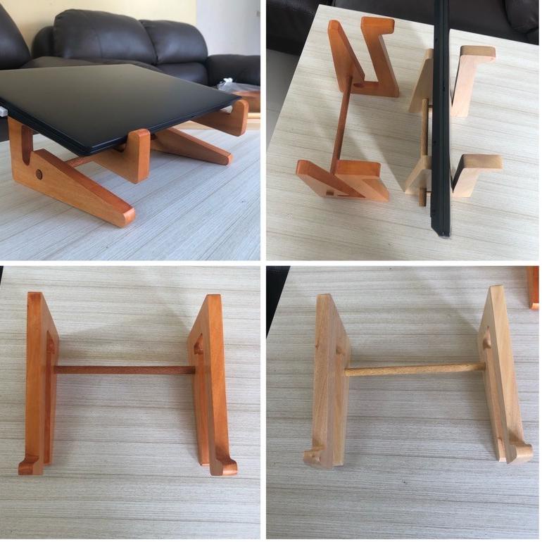 Buruan Beli.. Stand Laptop Tempat Laptop Tatakan Laptop Kayu Tinggi NMR