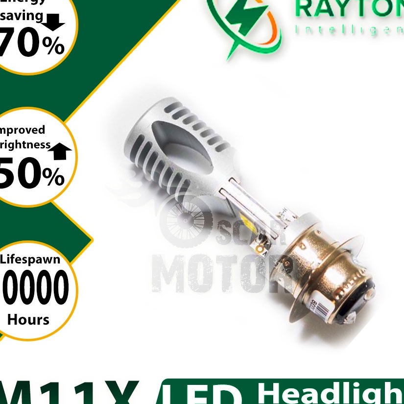 Lampu Motor AC DC RTD M11X H4 H6 Rayton Original BEBEK UNIVERSAL RTD motor