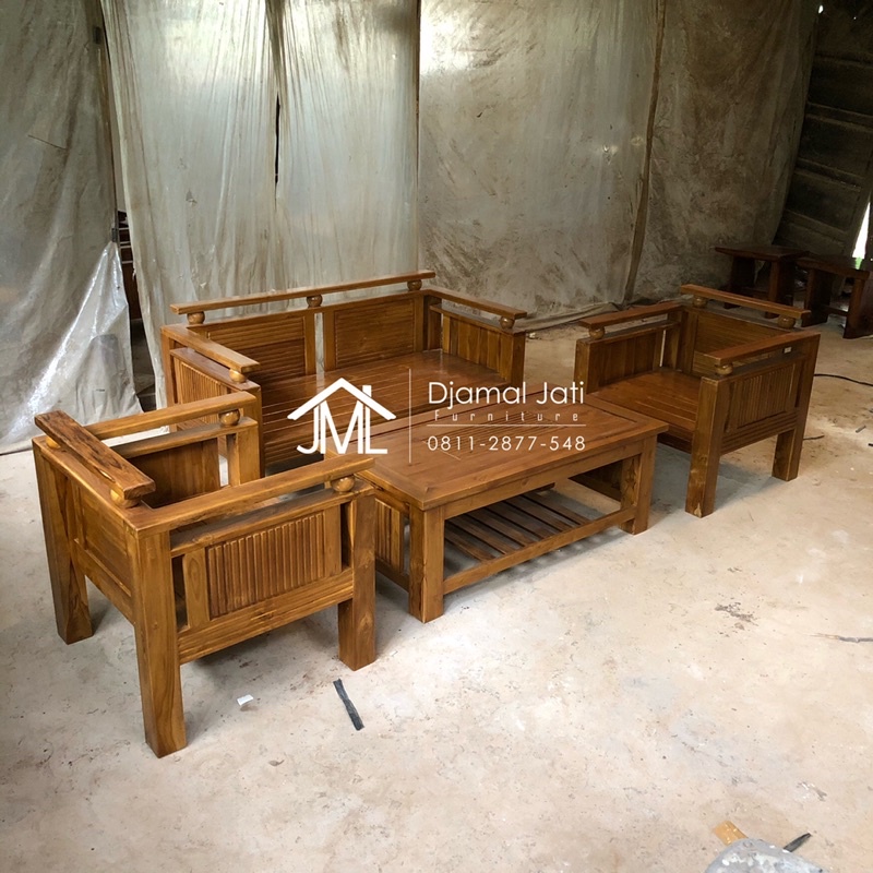 Kursi tamu minimalis jati, kursi tamu jati jepara