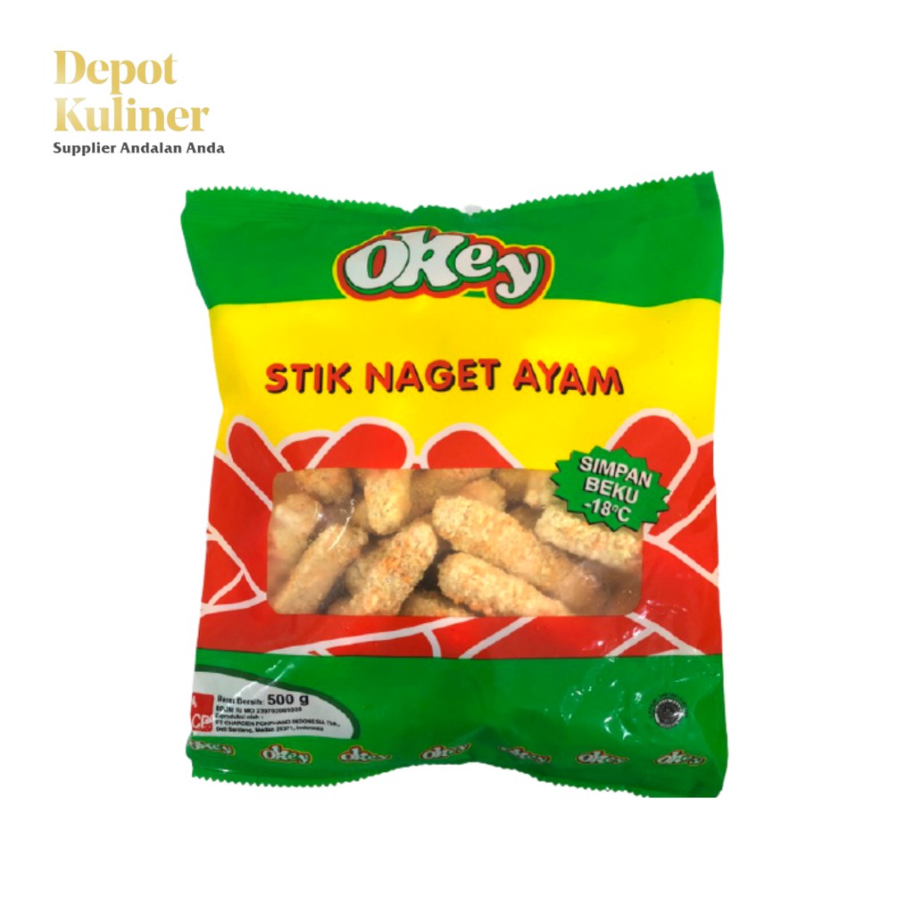 

Okey Stick Naget Ayam 500G / Stick Ayam / Naget Stick Ayam