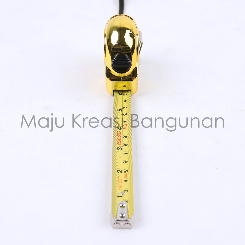 Meteran Bangunan ONDA MT 23 Roll 5M 5 Meter Alat Ukur Rol Measuring Tape MT23 Gold