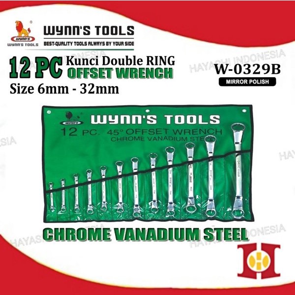 Kunc1 R1ng Pas Set Offset Wrench Chrome Vanadium CRV Quality Original