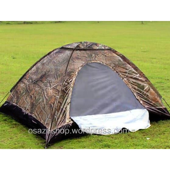 Diskon Tenda Camping Dome Loreng 2-3 Orang Plus Alas/Tenda Kemping Dome Army Terbaru