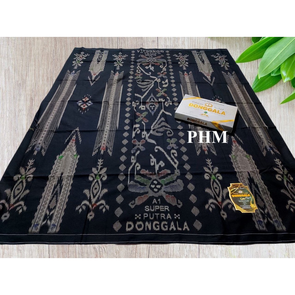 SARUNG DONGGALA A1 HITAM ORIGINAL TERMURAH TERLARIS COD