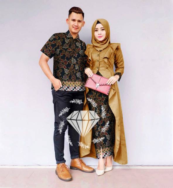 CP RATUMELINA BATIK FASHION PAKAIAN PASANGAN COUPLE MS ADA VIDEO REAL PICT