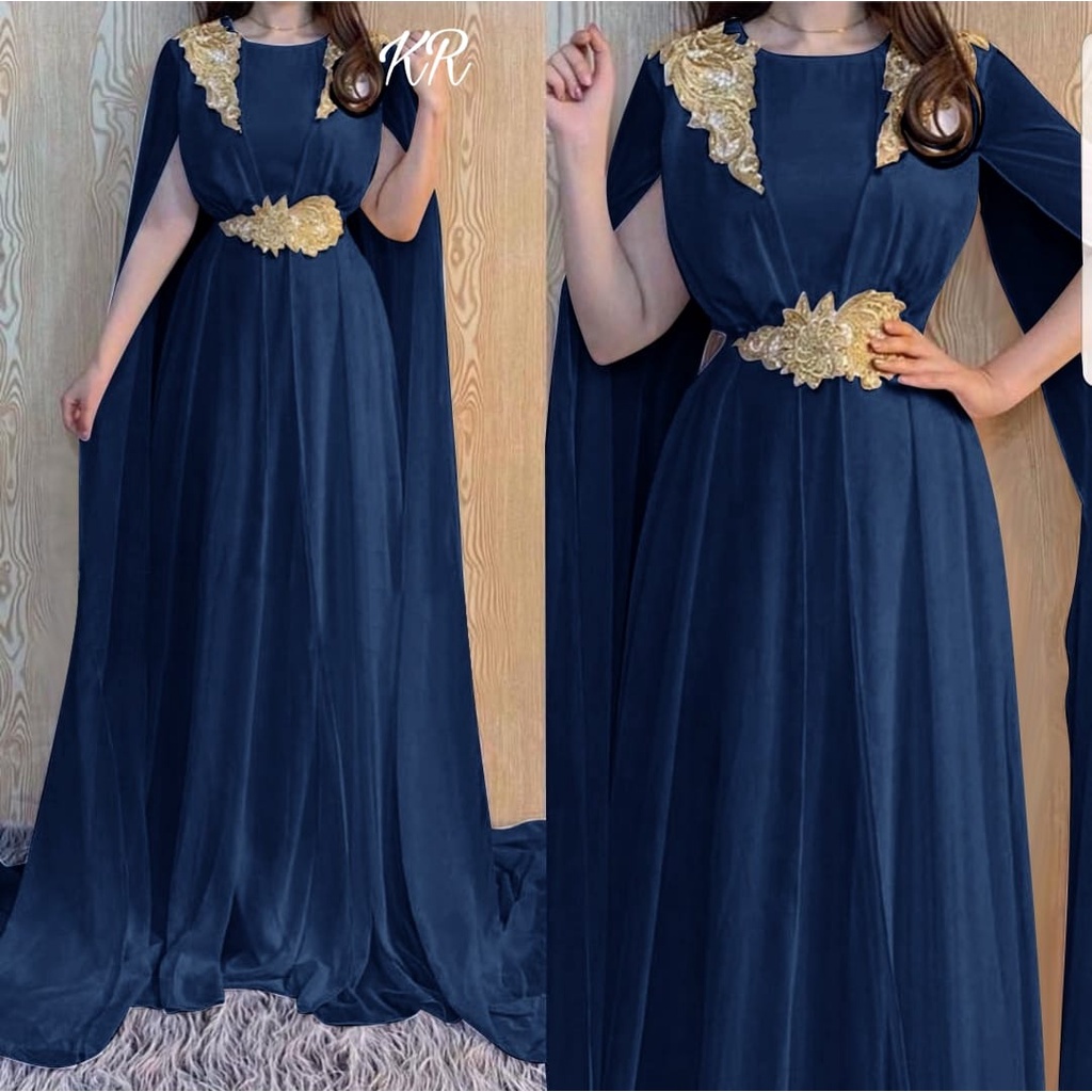 2 UKURAN L DAN XXL MAXY TAPASYA BORDIR MOSCREPE FASHION PAKAIAN WANITA DRESS GAMIS MAXY ADA VIDEO REAL PICT