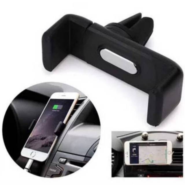 MOBILE PHONE HOLDER STAND ON AC CAR HOLDER / PEGANGAN HP DI AC MOBIL