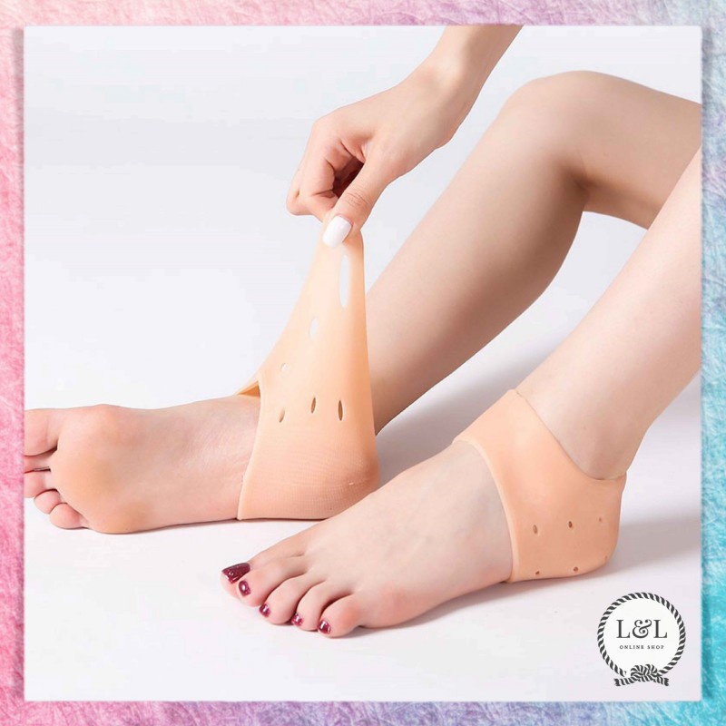 Bantalan Pelindung Tumit Anti Lecet Kaus Kaki Silikon Lembut Aksesoris Sepatu Heels