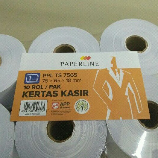 

Kertas Kasir / HVS Roll / Telstruk Paperline PPL - TS 7565 - 1 Ply