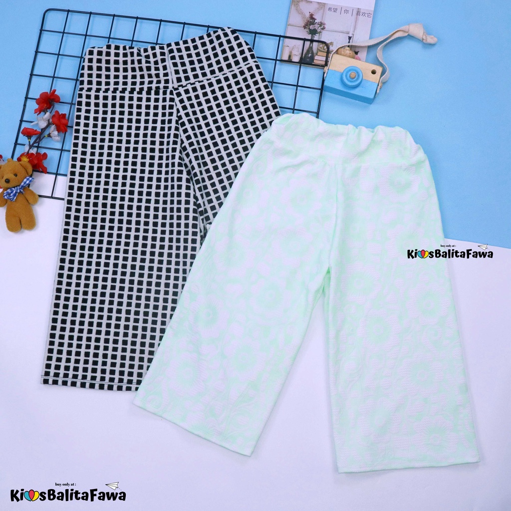 Kulot Motif Uk. 8-10 Tahun / Celana Cullotes 3per4 Anak Perempuan Murah Celana Pendek Pants Adem