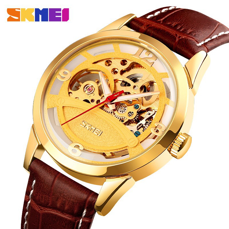 Jam Tangan Pria Otomatis SKMEI 9226 Kulit Original SKMEINDONESIA