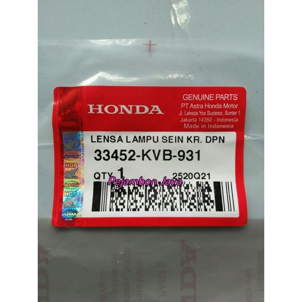 33452KVB931 LENSA LAMPU SEIN KR DPN