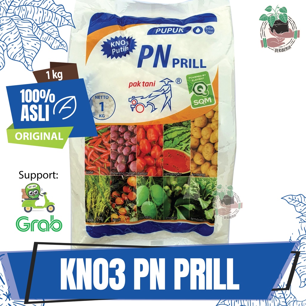 Pupuk Tanaman Kno3 Putih Pn Prill Pak Tani 1 Kg Asli Original Kemasan Pabrik CV Saprotan Utama Nutri