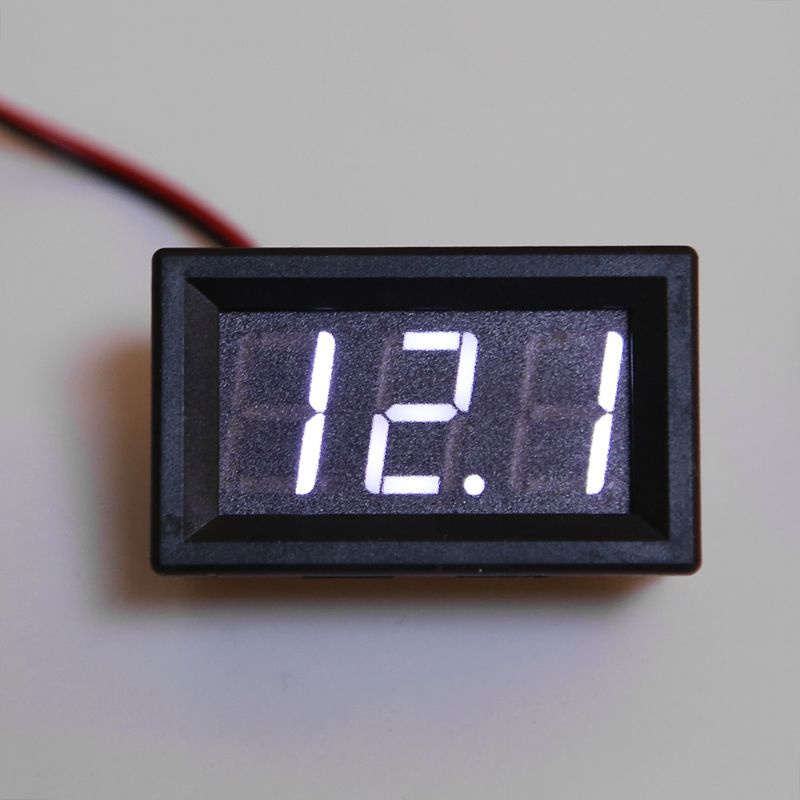 Btsg Untuk DC 5-120V 2-Wire Voltmeter 3-Digit LED Display Panel Volt Meter Volt Digital