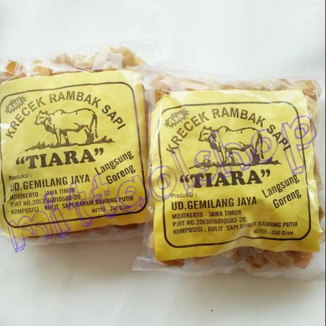 

Krecek kulit sapi kotak besar kemasan 250gr